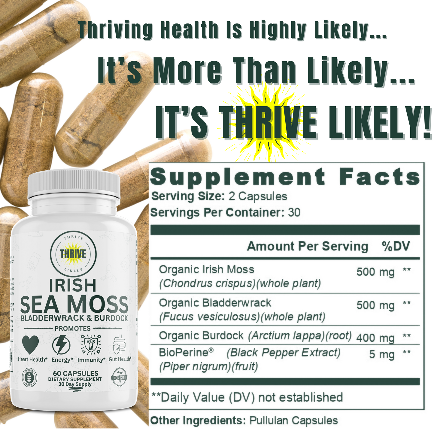 Thriving Health Trio Bundle: Organic Sea Moss, Organic Ashwagandha, & Moringa